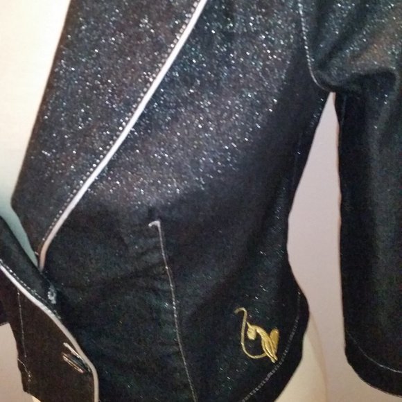 Vintage Baby Phat sparkly dark denim jacket NWOT - Picture 2 of 9
